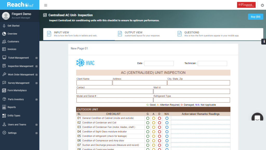 HVAC Digital Form Marketplace