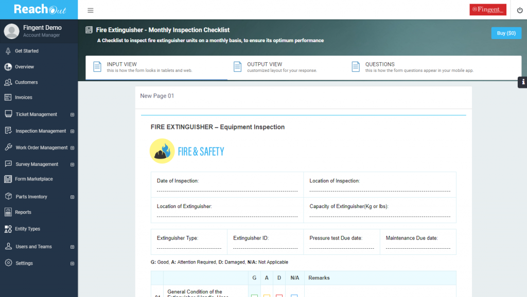 Fire & Safety Digital Forms Marketplace