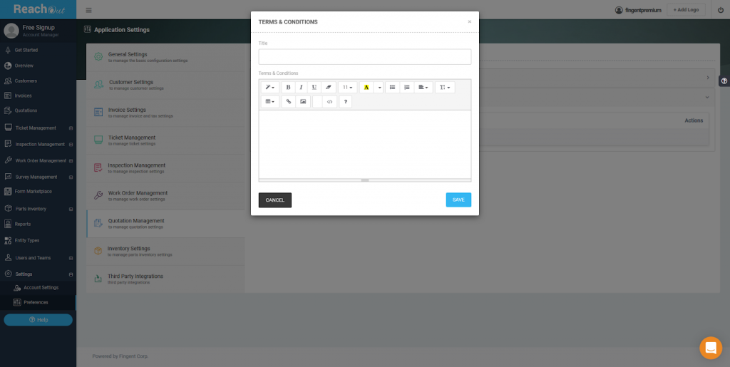 Quotation Management