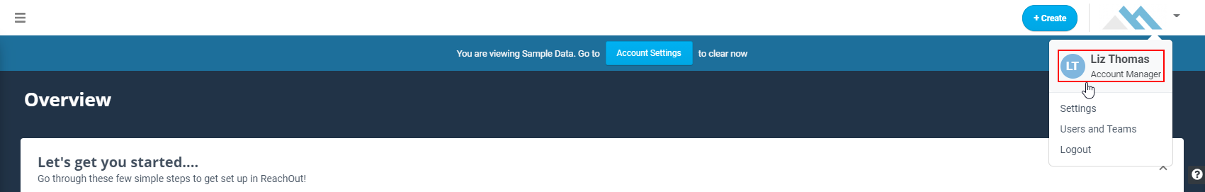 Set up your Company & Profile Info - ReachOut